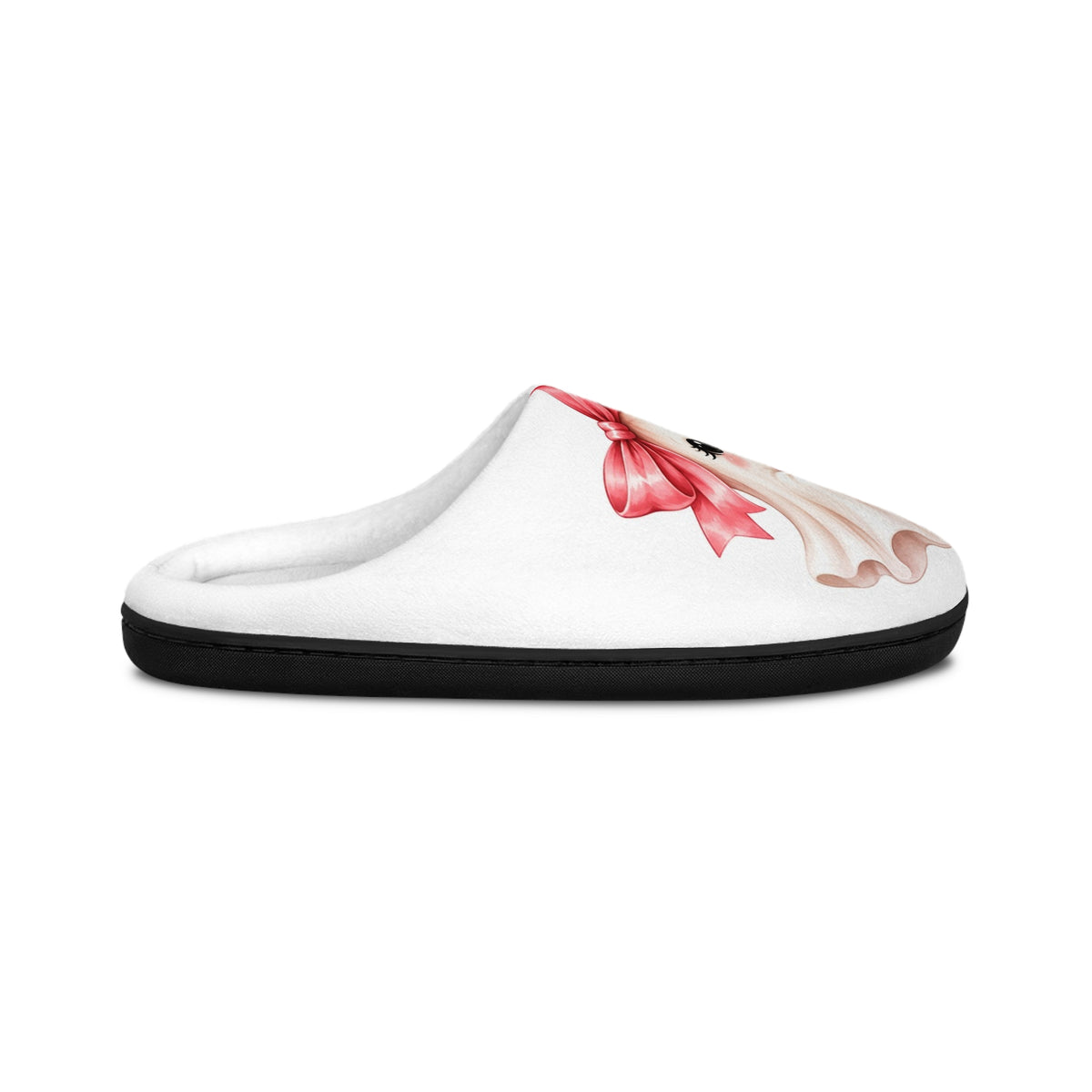 Boo & Boujee Cozy Pink Bow Slippers